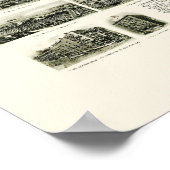 Meriden, CT Panoramic Map - 1918 Poster (Ecke)