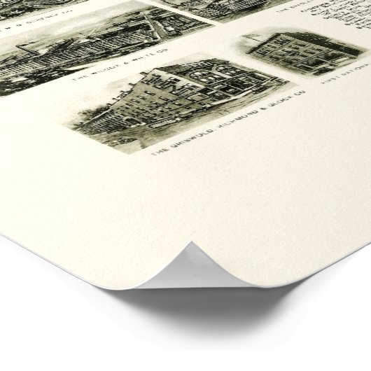 Meriden, CT Panoramic Map - 1918 Poster (Ecke)