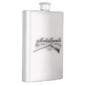 Meriden-Feuer bewaffnet Co-Logo-Flasche 1908 Flachmann (Rechts)