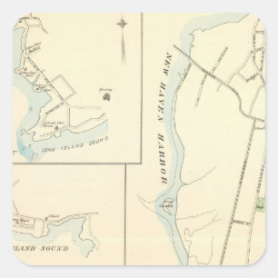 Meriden Nord Quadratischer Aufkleber