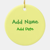 Meridian Hawks Softball Keramik Ornament (Hinten)