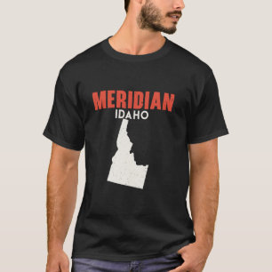 Meridian Idaho USA Staat Amerika Reisen Idahoan T-Shirt