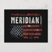 Meridian Mississippi Postkarte (Vorderseite)
