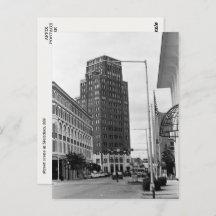 Meridian, MS Downtown Scene Foto Postcard