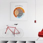 Meridian Orgelelemente Uhr anpassbar Poster