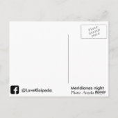 Meridianas Nacht von @LoveKlaipeda (Memel Postcard Postkarte (Rückseite)