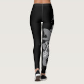 Meridies Pferd - grauer Strudel Leggings (Rückseite)