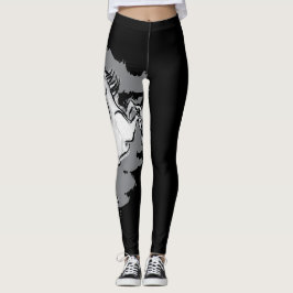 Meridies Pferd - grauer Strudel Leggings