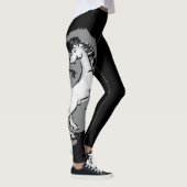 Meridies Pferd - grauer Strudel Leggings (Rechts)