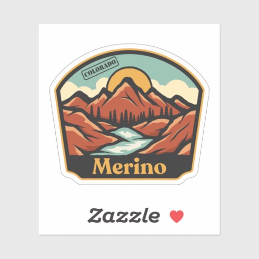 Merino, Colorado Sticker (Blatt)