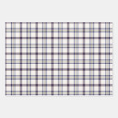 Merino White and Blue Zodiac Plaid Geschenkpapier Set (Vorderseite 2)