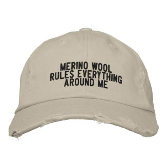 Merino Wool regiert alles um mich Bestickte Baseballkappe