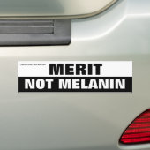 Merit Not Melanin Autoaufkleber (Auf Auto)