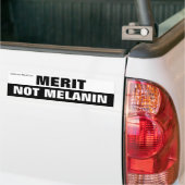 Merit Not Melanin Autoaufkleber (Auf Lkw)