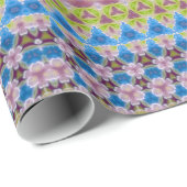 Meriwear Floral Haze Chic Strip Romantische Geschenkpapier (Rolleneckpunkt)