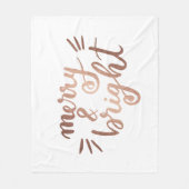 Merk und hell - Kupfer Fleecedecke (Vorderseite)