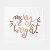 Merk und hell - Kupfer Fleecedecke (Vorderseite (Horizontal))