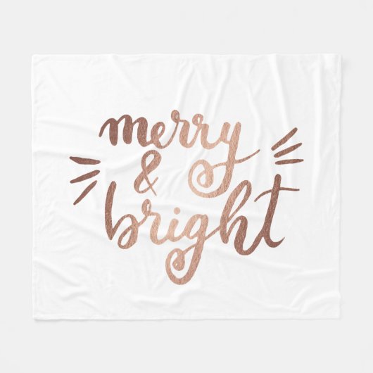 Merk und hell - Kupfer Fleecedecke (Vorderseite (Horizontal))