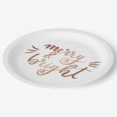 Merk und hell - Kupfer Pappteller (Schrägansicht)