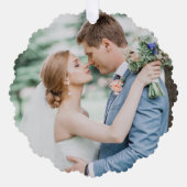 Merk und Verheiratet | Neugeborene Weihnachten Ornament Karte (Vorderseite)