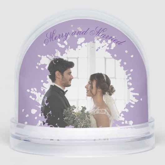 Merk und verheiratet schneekugeln (Vorderseite)