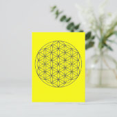 merkaba-Blume Postkarte (Stehend Vorderseite)