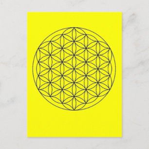 merkaba-Blume Postkarte