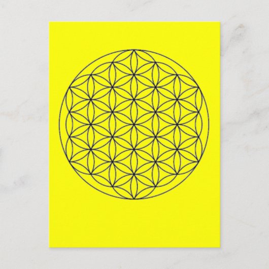 merkaba-Blume Postkarte (Vorderseite)