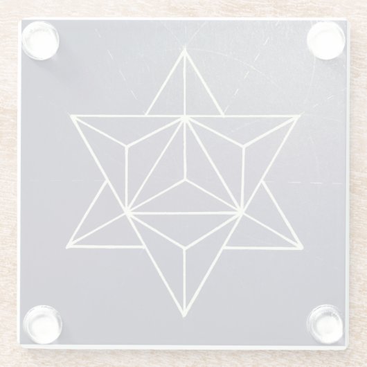 Merkaba coaster glasuntersetzer (Rückseite)