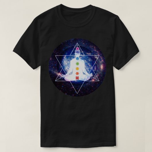 Merkaba Lightbody Chakra Meditation T-Shirt (Design vorne)