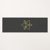 Merkaba Sacred Geometry Yogamatte (Vorderseite (Horizontal))
