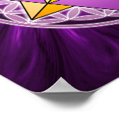 Merkaba und Blume des Lebens Poster (Ecke)