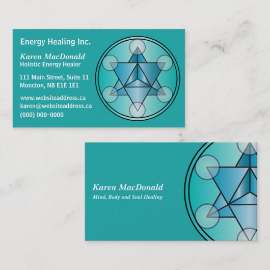 Merkaba Visitenkarte (Vorne/Hinten)