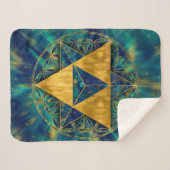 Merkabah in der Blume des Lebens Sherpadecke (Vorderseite (Horizontal))