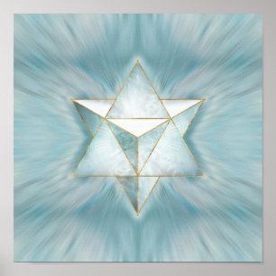 Merkabah - leichter Marmor Poster
