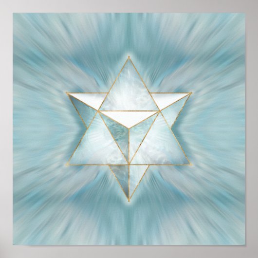 Merkabah - leichter Marmor Poster (Vorne)