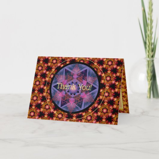 Merkabah Mandala Muster Danke (Vorderseite)