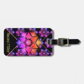 Merkabah Mandala-Muster Gepäckanhänger (Vorderseite horizontal)