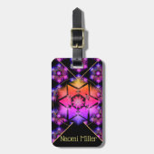 Merkabah Mandala-Muster Gepäckanhänger (Vorderseite vertikal)