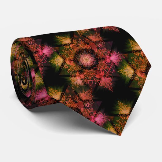 Merkabah Mandala Pattern Krawatte (Gerollt)