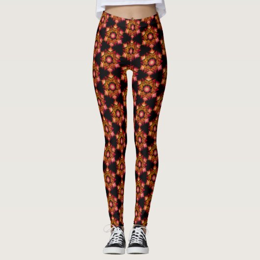Merkabah Mandala Pattern Leggings (Vorderseite)