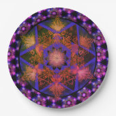 Merkabah Mandala Pattern Pappteller (Vorderseite)