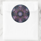 Merkabah Mandala Pattern Runder Aufkleber (Tasche)