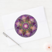 Merkabah Mandala Pattern Runder Aufkleber (Umschlag)