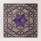 Merkabah zur Blume des Lebensmusters Puzzle (Horizontal)