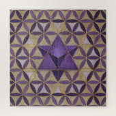 Merkabah zur Blume des Lebensmusters Puzzle (Vertikal)