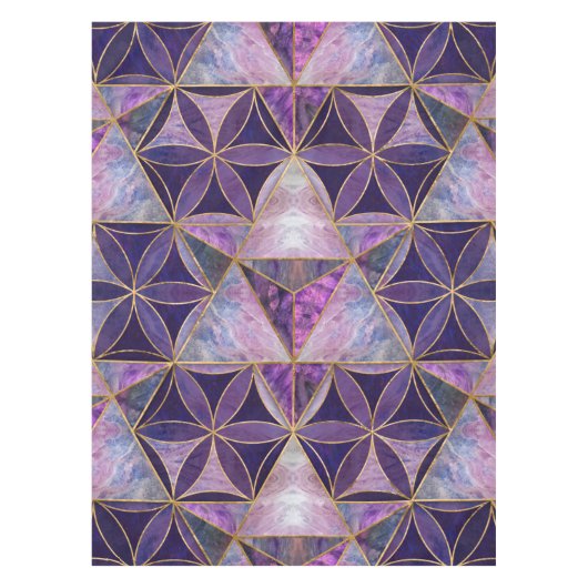 Merkabah zur Blume des Lebensmusters Tischdecke (Vorderseite)