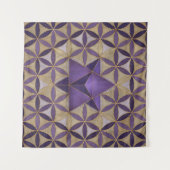 Merkabah zur Blume des Lebensmusters Wandteppich (Vorderseite (Horizontal))