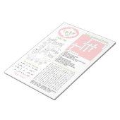 Merkblatt 8.5 "x11" Notepad für die Osteraktivität Notizblock (angewinkelt)