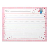 Merkblatt für die Februar-Handschrift | Early Ed Notizblock (Vorderseite)